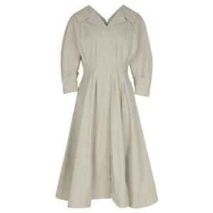 [파슨스] Wide Big Collar Pintuck Dress (MSPS9OP01)