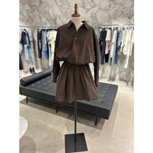 보브 VOV 코튼 블렌드 랩 스타일 셔츠  원피스 (71153377011)