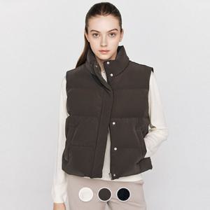 [지오다노] 여성 하이넥 패딩 베스트 375907