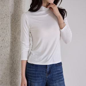 [모리스커밍홈] 굿바디 하이넥 스판 티셔츠_M2510TS612C