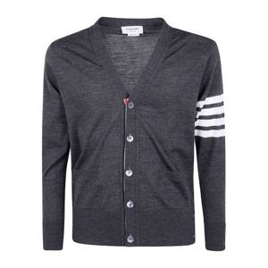 톰브라운 V 넥 4 바 스트라이프 울 가디건 MKC002A Y1014 022