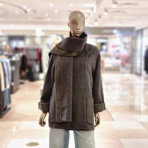 [제시뉴욕] 알렉시스앤 오버핏 라운드 모직코트 BFW5SNHL8630