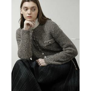 [요이츠]뽀글이 단추포인트 라운드 가디건_YJ11WNKCD30