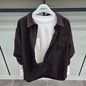 [폴햄]여성 플란넬 루즈핏 셔츠PHF4WC2013BB_YS