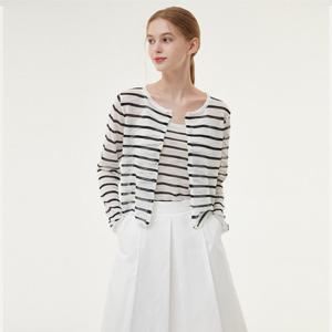 [플라스틱아일랜드]스트라이트 가디건 민소매탑 PQ3KG302_DG