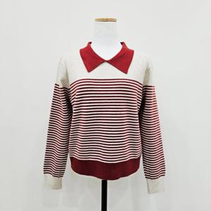 [포커스]카라배색잔단니트 FF5I7KT0005RD_SH