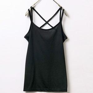 빅사이즈 실켓 크로스 나시 DNB0025R 끈 두줄 이너