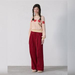 플라스틱아일랜드  투턱 뒤밴딩 코듀로이 팬츠 (PR4WP162)