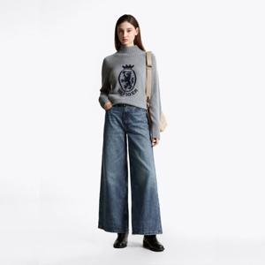 [타미힐피거(여성)]크리스 와이드 핏 데님 팬츠 T22F7NPC051WT1