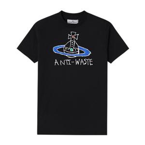 비비안웨스트우드 3G010021 J001M N401 안티 웨이스트 ORB 오브 로고 아트워크 공용 반팔티