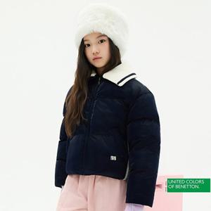 [베네통키즈]25FW 카라 웰론 패딩 점퍼 QAPD01561