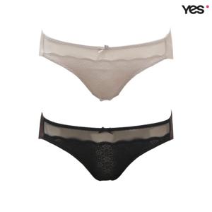 [예스]베이직 레이스 포인트 헴팬티 YSWPX434