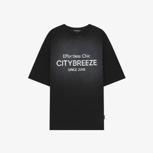 시티브리즈 스머지 워싱 반팔 티셔츠 BB CUH2TS01 BK