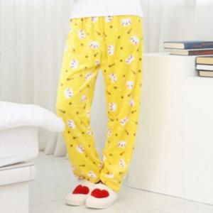 극세사 남여공용 스타일 수면바지 러블리캣 세트 고품