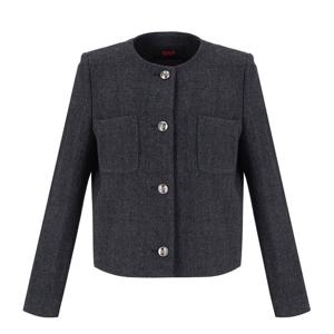 [숲]체크 라운드 자켓 SBAJKM5