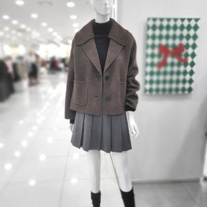 [비지트인뉴욕]핸드메이드숏코트&니트카라 VBAJK721_US