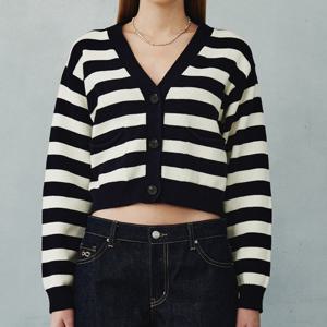 [플랙진]여성 스트라이프 니트 가디건 (PWTH3CDL89W)