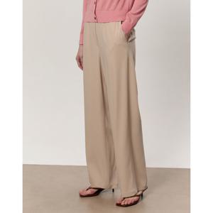 아떼바네사브루노 여성 25SS 베이지 밴딩 와이드팬츠 VLPA5B211I2