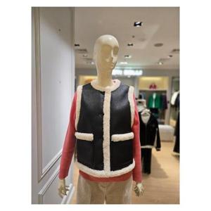 [베스띠벨리]  BJVZX8731_인조가죽 퍼 베스트