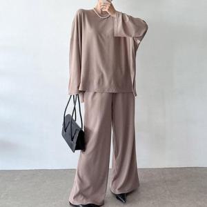 빅사이즈 510 무지와이드투피스세트 DNMV404