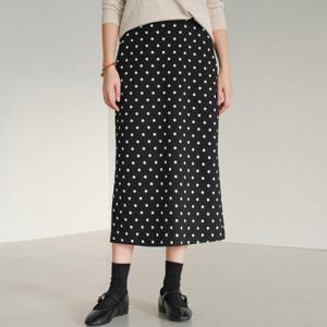 빅사이즈 510 옆지퍼밴딩도트스커트 DLYV513