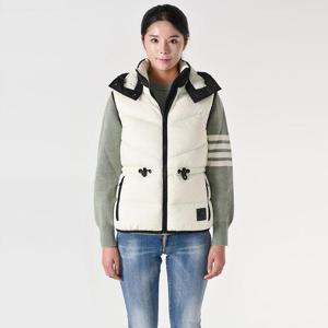 무스너클 FLIGHTWEIGHT 플라잇웨이트 여성 패딩조끼 화이트+블랙 M32LV463 960