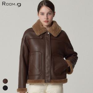 [GS특가][르오트(LeOT)] 양모100 에비뉴 보머 레더 무스탕 (택가격  318000원)