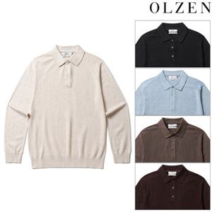 [올젠] 남성 에센셜 조직 긴팔 티에리 티셔츠(ZBF4ET1203)