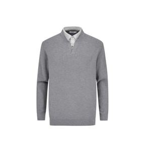 올젠 면혼방 셔츠레이어드 스웨터 ZBG1ER1203