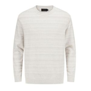 [리얼지오지아][25FW] 라이트 그레이 셔닐 풀오버 라운드 니트 ADF4ER1801