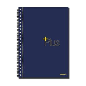 사무용품 더블에이 플러스 절취 스프링노트 B5 네이비 좌철