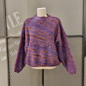 르니앤맥코이 컬러배색꽈배기니트 MM12KN7077FJY