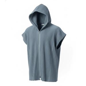 HOMME PLISSE ISSEY MIYAKE 먼슬리 컬러 AUGUST 오버사이즈 후디 집업 조끼 (HP58JL083-71)