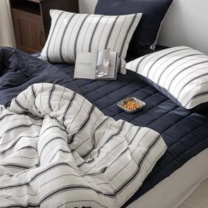 몽쉐어 그레인 스트라이프 모달 이불패드세트 SS 4color