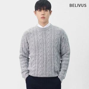 빌리버스 남자 정핏 클래식 핑거홀 꽈배기 워머 니트 BNBR004