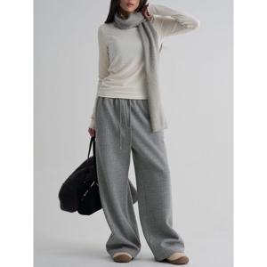 (356121WM73) [에잇세컨즈] 니트라이크 조직감 밴딩 팬츠  그레이