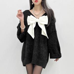 [금찌]글램  마리아 왕리본 펄 원피스 ST7957D