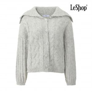[르샵] 세라 카라 콩버튼 짜임 니트 가디건 (BQ1KC010A)