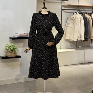 [반에이크]  VB5ZOPM301Z_플라워 패턴 캉캉 원피스