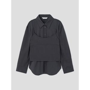 (356264WC34) [에잇세컨즈] 뷔스티에 셋업 셔츠  애쉬