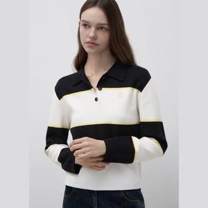 잇미샤 스트라이프 폴로 니트탑 ITQ2KPO750