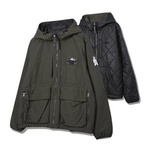 지프 남녀공용 리버시블 패딩 후드 점퍼 JO3JPU254KH