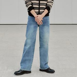 [플랙진]남성 와이드 엘라스틱 진 M54 빈티지 블루(PJTI5STM545)