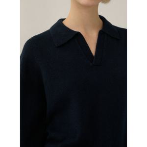 [리스트][LIST] 울 블렌드 오픈 카라 니트_TSKPOP82340