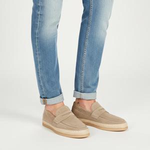 토즈6S XXM0TV0FQ80BYE C407 남성 스웨이드 페니 로퍼 베이지