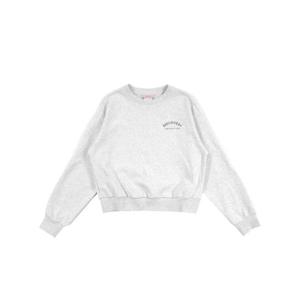 디스커버리 여성 크롭 트레이닝 맨투맨 티셔츠 DWTR42041-MGL