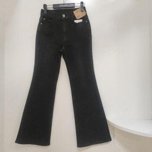 뱅뱅 HC15 뱅뱅 봄 여성 허리인밴드 스판 블랙 브츠컷 청바지 FQM155