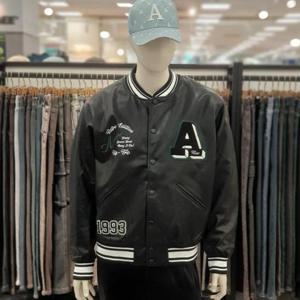 리트머스 HC23 인조가죽 바시티 패딩점퍼 LP1JU025-76