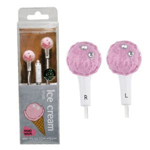 JMds 미니플러스 미니어처 스마트폰 이어폰 아이스크림 핑크 (EPS-05)