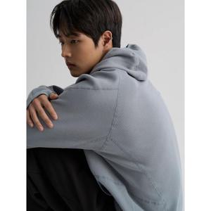 (456141SCQQ) [에잇세컨즈] 와플 져지 후드 풀오버 티셔츠  스카이블루